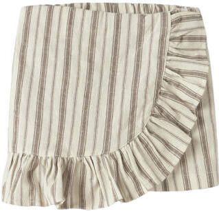 NAME IT MINI gestreepte skort ecru Rok Meisjes Katoen Streep