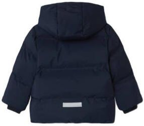NAME IT MINI gewatteerde jas donkerblauw Polyester Capuchon - Foto 3