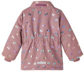 Name it MINI gewatteerde winterjas NMFMAXI van gerecycled polyester oudroze Meisjes Gerecycled polyester (duurzaam) Capuchon 116 - Foto 3