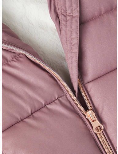 Name it MINI gewatteerde winterjas NMFMERETHE oudroze Meisjes Polyester Capuchon 104 - Foto 2