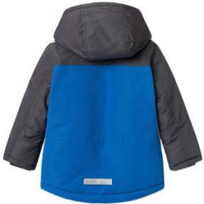 Name it MINI gewatteerde winterjas NMMMAX van polyester hardblauw zwart 104