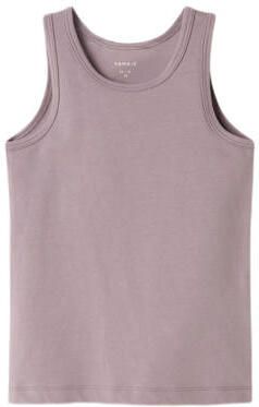 NAME IT MINI hemd met strikjes dessin roze mauve (set van 2) Meisjes Stretchkatoen Ronde hals - Foto 7