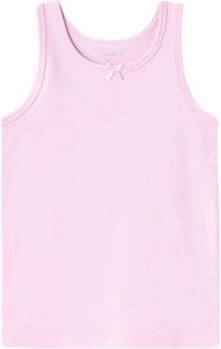 Name it MINI hemd NMFTANK TOP set van 2 roze Meisjes Stretchkatoen Ronde hals 104 - Foto 3
