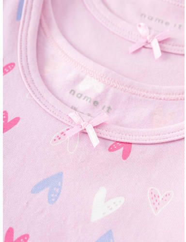 Name it MINI hemd NMFTANK TOP set van 2 roze Meisjes Stretchkatoen Ronde hals 104