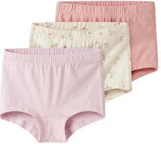 NAME IT MINI hipster ecru lichtroze roze (set van 3) Slip Meisjes Stretchkatoen - Foto 9