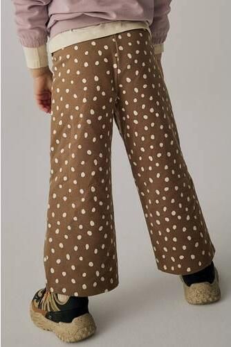 NAME IT MINI joggingbroek met stippen camel Bruin Meisjes Sweat Stip - Foto 2