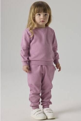 Name It Sweatbroek NMFVIMA SWE PANT BRU NOOS met schattige ruche detail