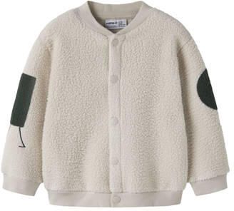 NAME IT MINI junior teddy jas beige Jongens Polyester Klassieke kraag - Foto 4