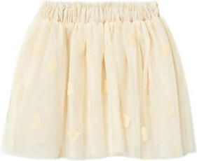 Name it MINI korte rok ecru Meisjes Katoen Hartjes 104 - Foto 2