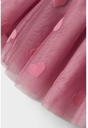 Name it MINI korte rok roze Meisjes Katoen Hartjes 104 - Foto 2