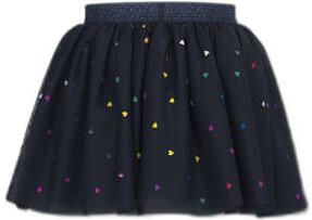 Name it MINI korte rok zwart Meisjes Polyester Hartjes 104
