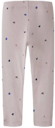 NAME IT MINI legging lila Paars Meisjes Stretchkatoen Hartjes - Foto 3