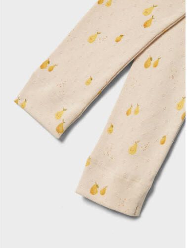 Name it MINI legging NMFFEPERA met all over print zachtroze geel Meisjes Katoen 104 - Foto 2
