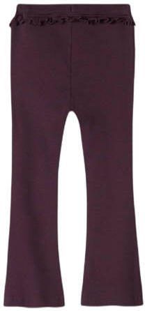 Name it MINI legging NMFNILLA aubergine Paars Meisjes Katoen Effen 104
