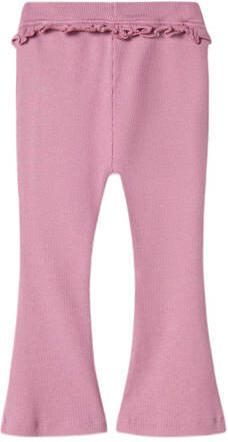 Name it MINI legging NMFNILLA roze Meisjes Katoen Effen 104