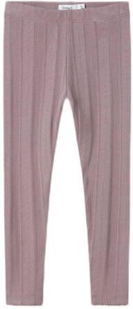 NAME IT MINI legging paars Meisjes Katoen Effen - Foto 4