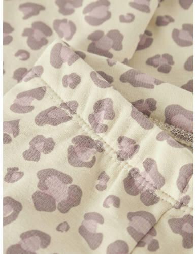 NAME IT MINI legging zand paars Beige Meisjes Sweat Dierenprint - Foto 2