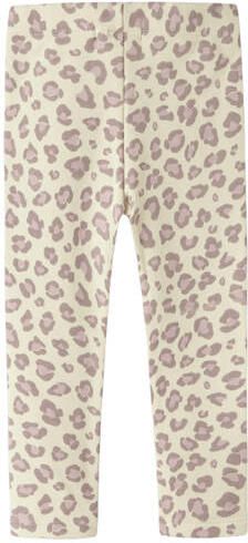NAME IT MINI legging zand paars Beige Meisjes Sweat Dierenprint - Foto 3