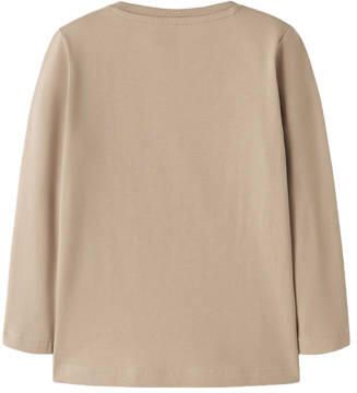 NAME IT MINI longsleeve beige Jongens Stretchkatoen Ronde hals Printopdruk - Foto 2
