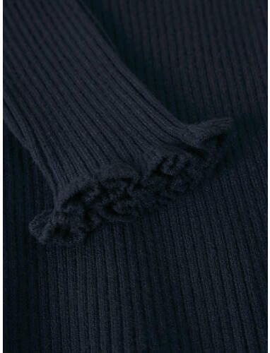 NAME IT MINI longsleeve donkerblauw Meisjes Viscose Ronde hals Effen - Foto 2