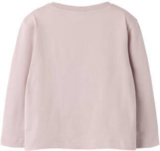 NAME IT MINI longsleeve met print lichtroze Meisjes Katoen Ronde hals - Foto 3