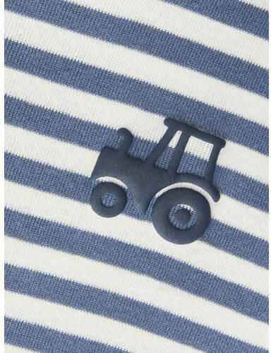 NAME IT MINI longsleeve met streepdessin blauw Jongens Katoen Ronde hals - Foto 2