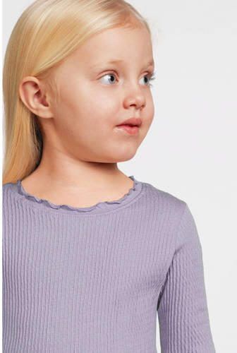 Name it MINI longsleeve NMFDUKKE lila Paars Meisjes Stretchkatoen Ronde hals 110 - Foto 2