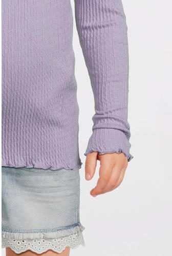 Name it MINI longsleeve NMFDUKKE lila Paars Meisjes Stretchkatoen Ronde hals 110 - Foto 3