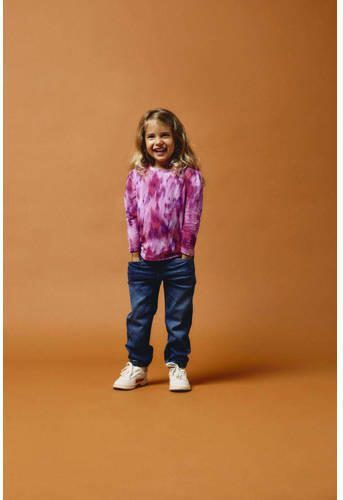 Name it MINI longsleeve NMFLARIANA met all over print fuchsia paars Roze Meisjes Stretchkatoen Ronde hals 122 128 - Foto 2