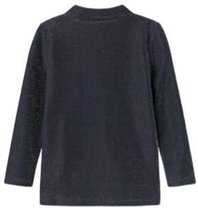 Name it MINI longsleeve NMFRAGNE met glitters donkerblauw Meisjes Polyamide Ronde hals 104