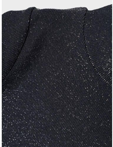 Name it MINI longsleeve NMFRAGNE met glitters donkerblauw Meisjes Polyamide Ronde hals 104 - Foto 2