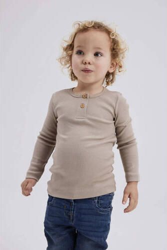 Name It Shirt met lange mouwen NMMKAB LS TOP NOOS in henley-stijl met korte knoopsluiting bij de halslijn - Foto 5