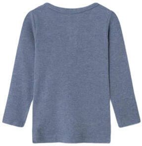 Name it MINI longsleeve NMMKAB middenblauw Jongens Katoen Ronde hals Effen 122 128 - Foto 3