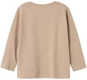 Name it MINI longsleeve NMMVOBBO beige Jongens Katoen Ronde hals Effen 110 - Foto 4