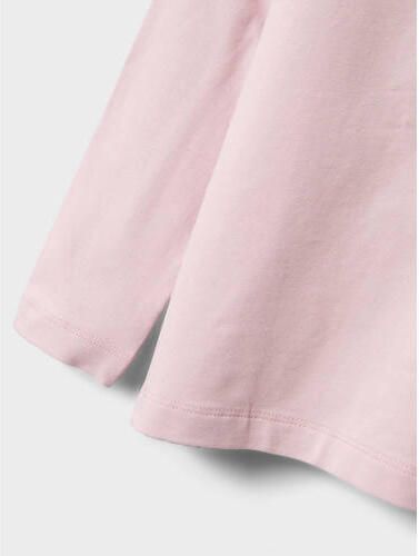 NAME IT MINI longsleeve roze Paars Meisjes Stretchkatoen Ronde hals Effen - Foto 2