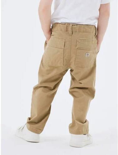 Name it MINI loose fit broek NMMRYAN zand Beige Jongens Stretchkatoen Effen 122 - Foto 3