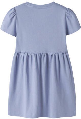 NAME IT MINI midi jurk lila Paars Meisjes Katoen Ronde hals Effen - Foto 3