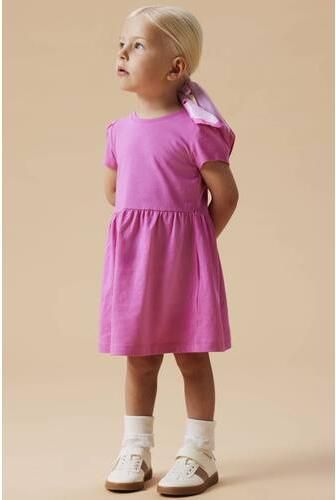 NAME IT MINI midi jurk roze Meisjes Katoen Ronde hals Effen - Foto 2