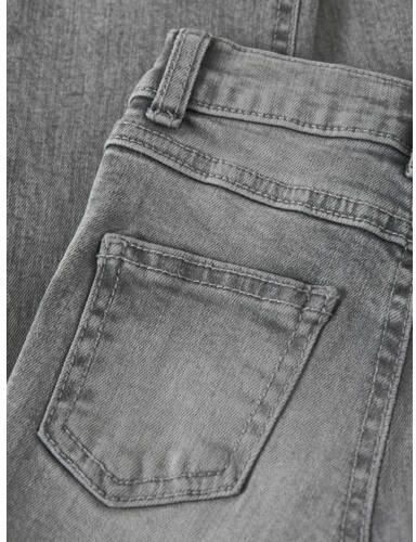 NAME IT MINI NMFPOLLY bootcut jeans grijs Meisjes Stretchdenim Effen - Foto 2