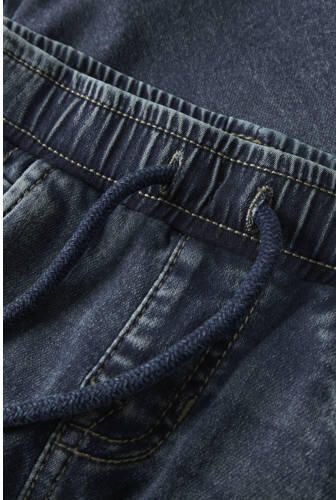 NAME IT MINI NMMRYAN slim fit jeans donkerblauw Jongens Katoen Effen - Foto 2