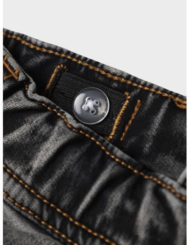 NAME IT MINI NMMSILAS cargo jeans donkergrijs Jongens Stretchdenim Effen - Foto 2