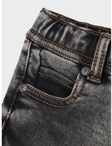 NAME IT MINI NMMSILAS cargo jeans donkergrijs Jongens Stretchdenim Effen - Foto 3