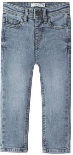 NAME IT MINI NMMSILAS slim fit jeans blauw Jongens Denim Effen