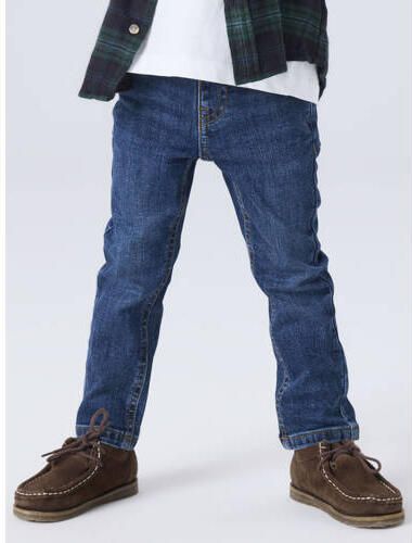 NAME IT MINI NMMSILAS slim fit jeans donkerblauw Jongens Denim Effen