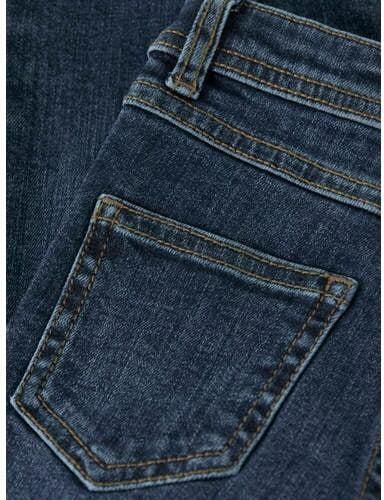 NAME IT MINI NMMSILAS slim fit jeans donkerblauw Jongens Denim Effen - Foto 2