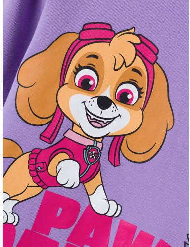 Name it MINI Paw Patrol longsleeve NMFJUMINA met printopdruk paars Meisjes Stretchkatoen Ronde hals 122 128