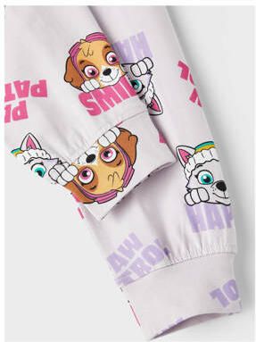 Name it MINI Paw Patrol pyjama NMFJUM lila Paars Meisjes Stretchkatoen Ronde hals 110 116