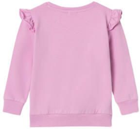 Name it MINI Paw Patrol sweater NMFJYLA met printopdruk en ruches roze 122 128