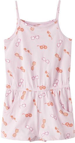 NAME IT MINI playsuit lichtroze Meisjes Katoen Ronde hals All over print