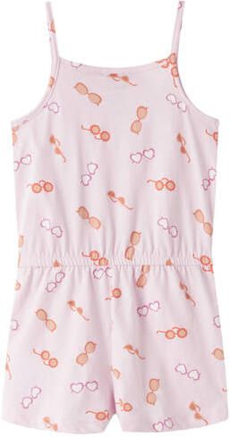NAME IT MINI playsuit lichtroze Meisjes Katoen Ronde hals All over print - Foto 3